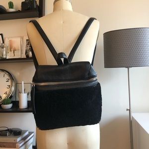 Kara shearling backpack